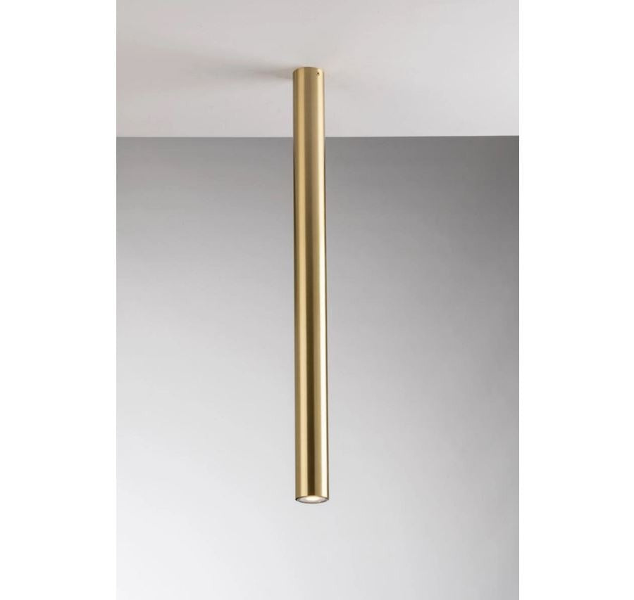 Plafoniera cilindro 1XGU10 non incl. 75 cm bianco-nero-oro-cromo-corten FLUKE-PL75 Plafoniera cilindro 1XGU10 non incl. 75 cm bianco-nero-oro-cromo-corten FLUKE-PL75
